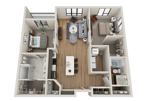 C2 New Floor Plan at EagleRidge Plaza Residences, Fargo, ND, 58104